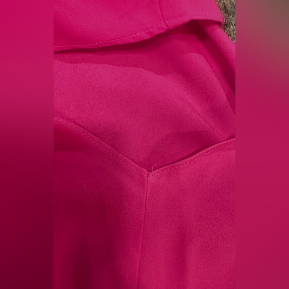 Tacera Sleeveless V Neck Shift Dress Hot Pink Relaxed Fit Womens Size Medium - Picture 14 of 14